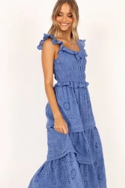 Finley Maxi Dress - Blue -Fashion Dress petal and pup usa dresses finley maxi dress blue 33643500798129