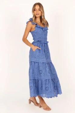 Finley Maxi Dress - Blue -Fashion Dress petal and pup usa dresses finley maxi dress blue 33643500896433