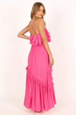 Fiorda One Shoulder Midi Dress - Pink 14 Fiorda One Shoulder Midi Dress - Pink -Fashion Dress petal and pup usa dresses fiorda one shoulder midi dress pink 33681656250545