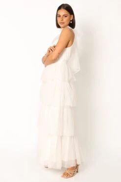 Frances Halterneck Maxi Dress - Off White -Fashion Dress petal and pup usa dresses frances halterneck maxi dress off white 33916160278705