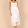 Francheshca Midi Lace Dress - White Lace -Fashion Dress petal and pup usa dresses francheshca midi lace dress white lace 32334001012913