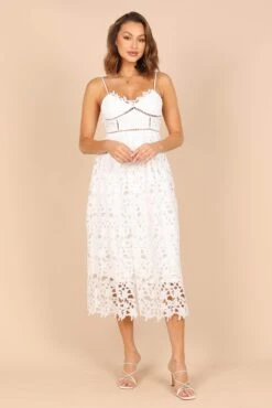 Francheshca Midi Lace Dress - White Lace 14 Francheshca Midi Lace Dress - White Lace -Fashion Dress petal and pup usa dresses francheshca midi lace dress white lace 32334001143985