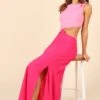 Gabby Cut Out Dress - Pink Splice -Fashion Dress petal and pup usa dresses gabby cut out dress pink splice 32102912590001