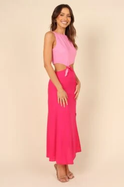 Gabby Cut Out Dress - Pink Splice -Fashion Dress petal and pup usa dresses gabby cut out dress pink splice 32102912753841