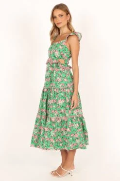 Gia Midi Dress - Green Pink 15 Gia Midi Dress - Green Pink -Fashion Dress petal and pup usa dresses gia midi dress green pink 33712106832049