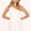 Gilbert One Shoulder Mini Dress - White -Fashion Dress petal and pup usa dresses gilbert one shoulder mini dress white 33712107389105