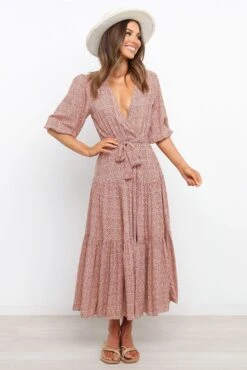 Hadyn Dress - Rust -Fashion Dress petal and pup usa dresses hadyn dress rust 29636943872177