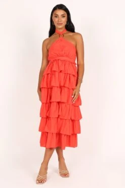 Jojo Midi Dress - Bright Punch -Fashion Dress petal and pup usa dresses jojo maxi dress bright punch 33446704218289