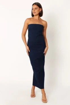 Jojo Strapless Maxi Dress - Dark Denim -Fashion Dress petal and pup usa dresses jojo strapless maxi dress dark denim 33951042830513
