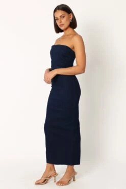 Jojo Strapless Maxi Dress - Dark Denim -Fashion Dress petal and pup usa dresses jojo strapless maxi dress dark denim 33951042994353