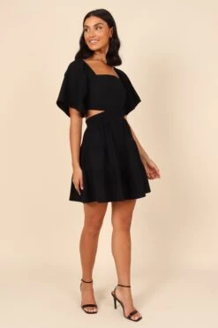 Jordyn Cut Out Mini Dress - Black -Fashion Dress petal and pup usa dresses jordyn cut out mini dress black 32041107521713