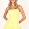 Junee Mini Dress - Lemon -Fashion Dress petal and pup usa dresses junee mini dress lemon 33752451580081