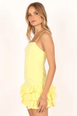 Junee Mini Dress - Lemon 12 Junee Mini Dress - Lemon -Fashion Dress petal and pup usa dresses junee mini dress lemon 33752451678385