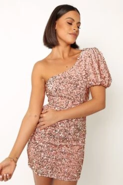 Khloe Mini Dress - Rose 16 Khloe Mini Dress - Rose -Fashion Dress petal and pup usa dresses khloe mini dress rose 33916229812401