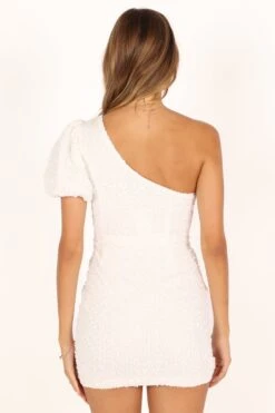 Khloe Mini Dress - White -Fashion Dress petal and pup usa dresses khloe mini dress white 33815350476977