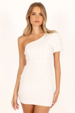 Khloe Mini Dress - White -Fashion Dress petal and pup usa dresses khloe mini dress white 33815350542513