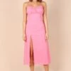 Krystal Midi Dress - Hot Pink 2 Krystal Midi Dress - Hot Pink -Fashion Dress petal and pup usa dresses krystal midi dress hot pink 32257854472369