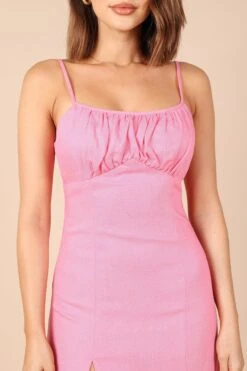 Krystal Midi Dress - Hot Pink -Fashion Dress petal and pup usa dresses krystal midi dress hot pink 32257854537905