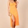 Krystal Midi Dress - Tangerine -Fashion Dress petal and pup usa dresses krystal midi dress tangerine 32257854701745