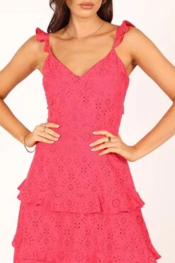 Lillian Midi Dress - Pink -Fashion Dress petal and pup usa dresses lillian midi dress pink 33612354519217