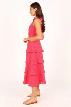 Lillian Midi Dress - Pink -Fashion Dress petal and pup usa dresses lillian midi dress pink 33612354584753