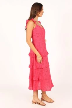 Lillian Midi Dress - Pink -Fashion Dress petal and pup usa dresses lillian midi dress pink 33612354650289