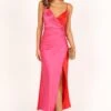 Lipa Colourblock Midi Slip Dress - Pink/Red -Fashion Dress petal and pup usa dresses lipa colourblock midi slip dress pink red 33500165636273