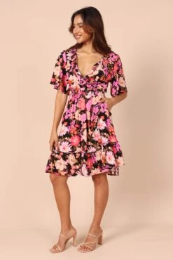 Lyris Mini Dress - Purple -Fashion Dress petal and pup usa dresses lyris mini dress purple 32314780778673