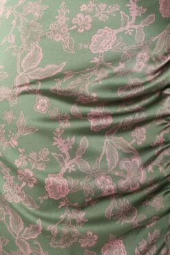 Mackenzie Midi Dress - Green Print -Fashion Dress petal and pup usa dresses mackenzie midi dress green print 34007533846705