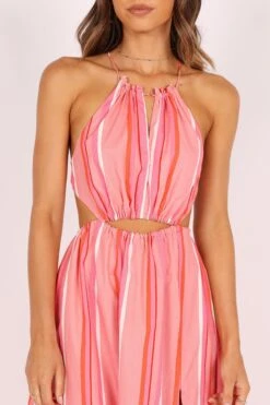 Madam Midi Dress - Pink Stripe -Fashion Dress petal and pup usa dresses madam midi dress pink stripe 33488431743153