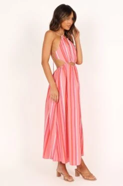 Madam Midi Dress - Pink Stripe -Fashion Dress petal and pup usa dresses madam midi dress pink stripe 33488431841457