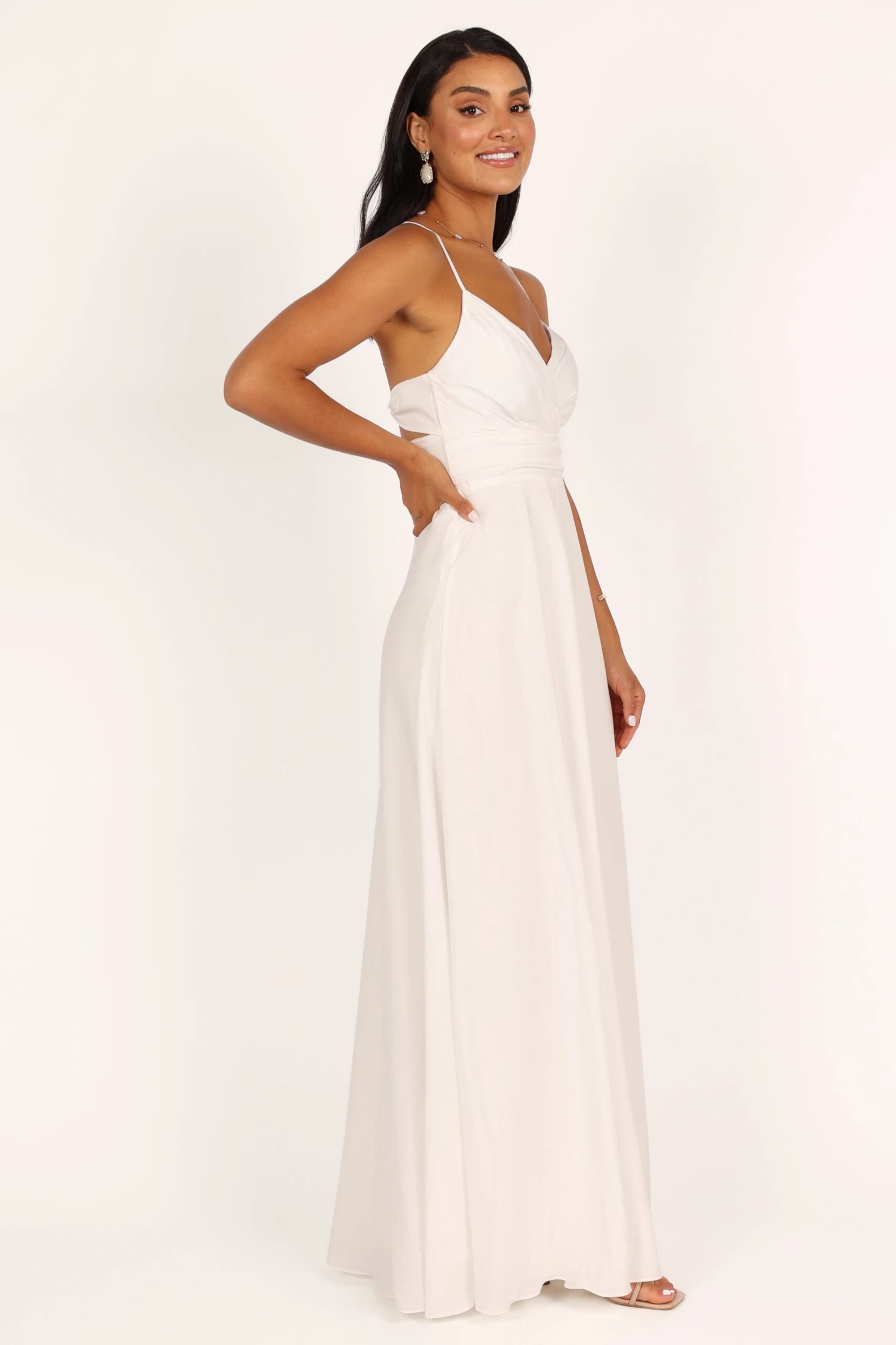 Manda Maxi Dress - Off White 9 Manda Maxi Dress - Off White - Image 7