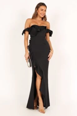 Merva Maxi Dress - Black -Fashion Dress petal and pup usa dresses merva maxi dress black 33526116221105