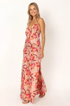 Mila Maxi Dress - Coral Print -Fashion Dress petal and pup usa dresses mila maxi dress coral print 33928704393393