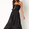 Mila Strapless Midi Dress - Black -Fashion Dress petal and pup usa dresses mila strapless midi dress black 34024228552881