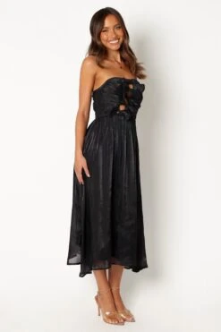 Mila Strapless Midi Dress - Black -Fashion Dress petal and pup usa dresses mila strapless midi dress black 34024228618417