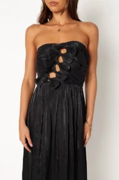 Mila Strapless Midi Dress - Black -Fashion Dress petal and pup usa dresses mila strapless midi dress black 34024228749489