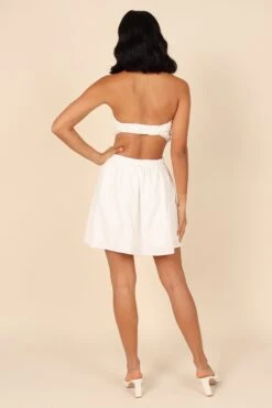 Nandita Mini Cutout Dress - White -Fashion Dress petal and pup usa dresses nandita mini cutout dress white 32020563919025