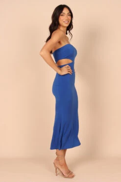 Nathalia Strapless Cutout Maxi Dress - Navy -Fashion Dress petal and pup usa dresses nathalia strapless cutout maxi dress navy 32187010187441