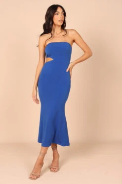 Nathalia Strapless Cutout Maxi Dress - Navy -Fashion Dress petal and pup usa dresses nathalia strapless cutout maxi dress navy 32187010252977