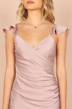 Peony Frill Cap Sleeve Maxi Dress - Lilac -Fashion Dress petal and pup usa dresses peony frill cap sleeve maxi dress lilac 32390895730865