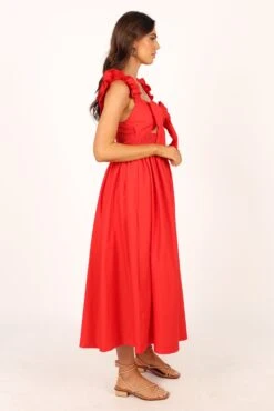Pita Midi Dress - Red -Fashion Dress petal and pup usa dresses pita midi dress red 33752444960945