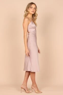 Poppy Cut Out Midi Dress - Lilac -Fashion Dress petal and pup usa dresses poppy cut out midi dress lilac 32390894551217