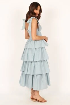 Raphael Tiered Maxi Dress - Blue -Fashion Dress petal and pup usa dresses raphael tiered maxi dress blue 33779292799153
