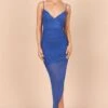 Risque Midi Dress - Royal Blue 1 Risque Midi Dress - Royal Blue -Fashion Dress petal and pup usa dresses risque midi dress royal blue 32375343612081