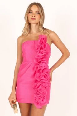 Rosa Strapless Mini Dress - Pink