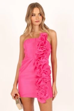 Rosa Strapless Mini Dress - Pink -Fashion Dress petal and pup usa dresses rosa strapless mini dress pink 33712110141617