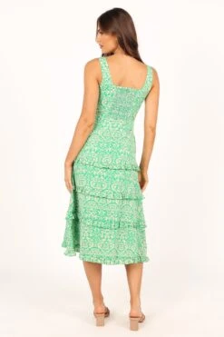 Santana Midi Dress - Green Tropical -Fashion Dress petal and pup usa dresses santana midi dress green tropical 33712103555249