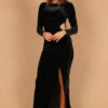 Sarine Long Sleeve Maxi Dress - Black 2 Sarine Long Sleeve Maxi Dress - Black -Fashion Dress petal and pup usa dresses sarine long sleeve maxi dress black 32589063520433