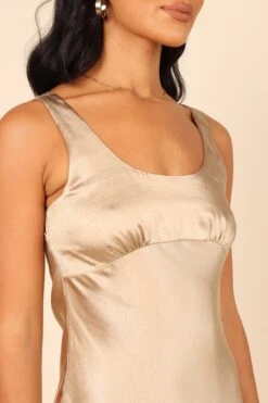 Sawyer Midi Dress - Gold -Fashion Dress petal and pup usa dresses sawyer midi dress gold 32102915539121